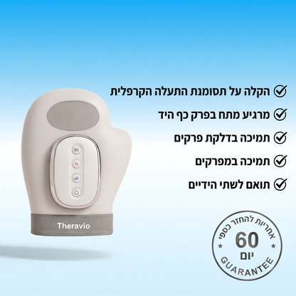 ™Theravio מכשיר עיסוי תרמי לכפות הידיים